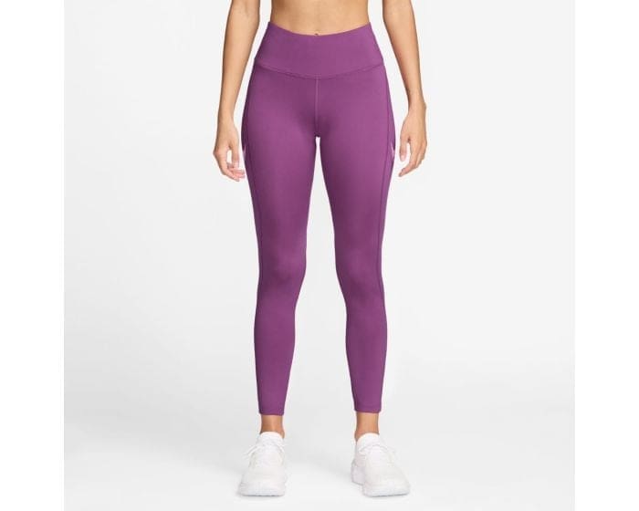 Nike Dri-FIT Fast Mid-Rise 7/8 Tights,S, Pink - Komfortable tights til kvinder til løb