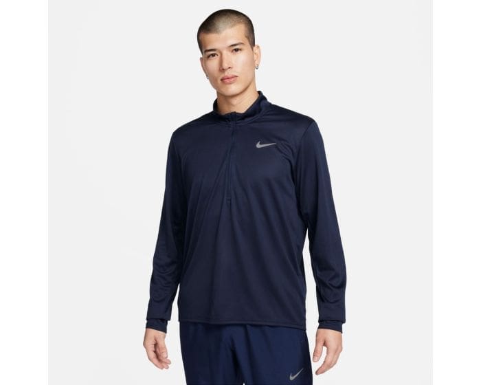 Nike Dri-FIT Pacer Half Zip Langærmet T-shirt,L, Herre - Åndbar & Komfortabel løbetrøje