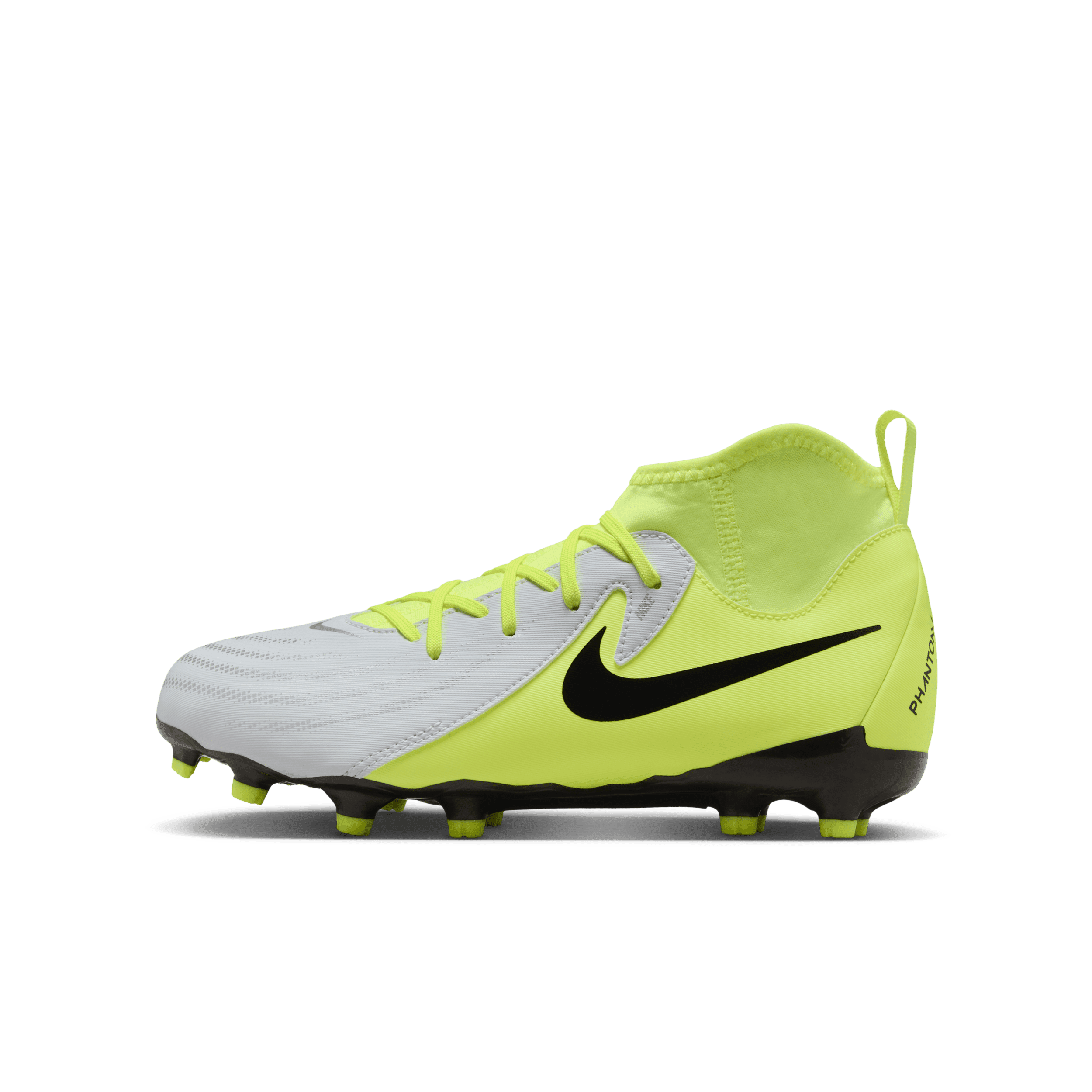 Nike Jr. Phantom Luna 2 Academy MG-fodboldstøvler til mindre/større børn - grå