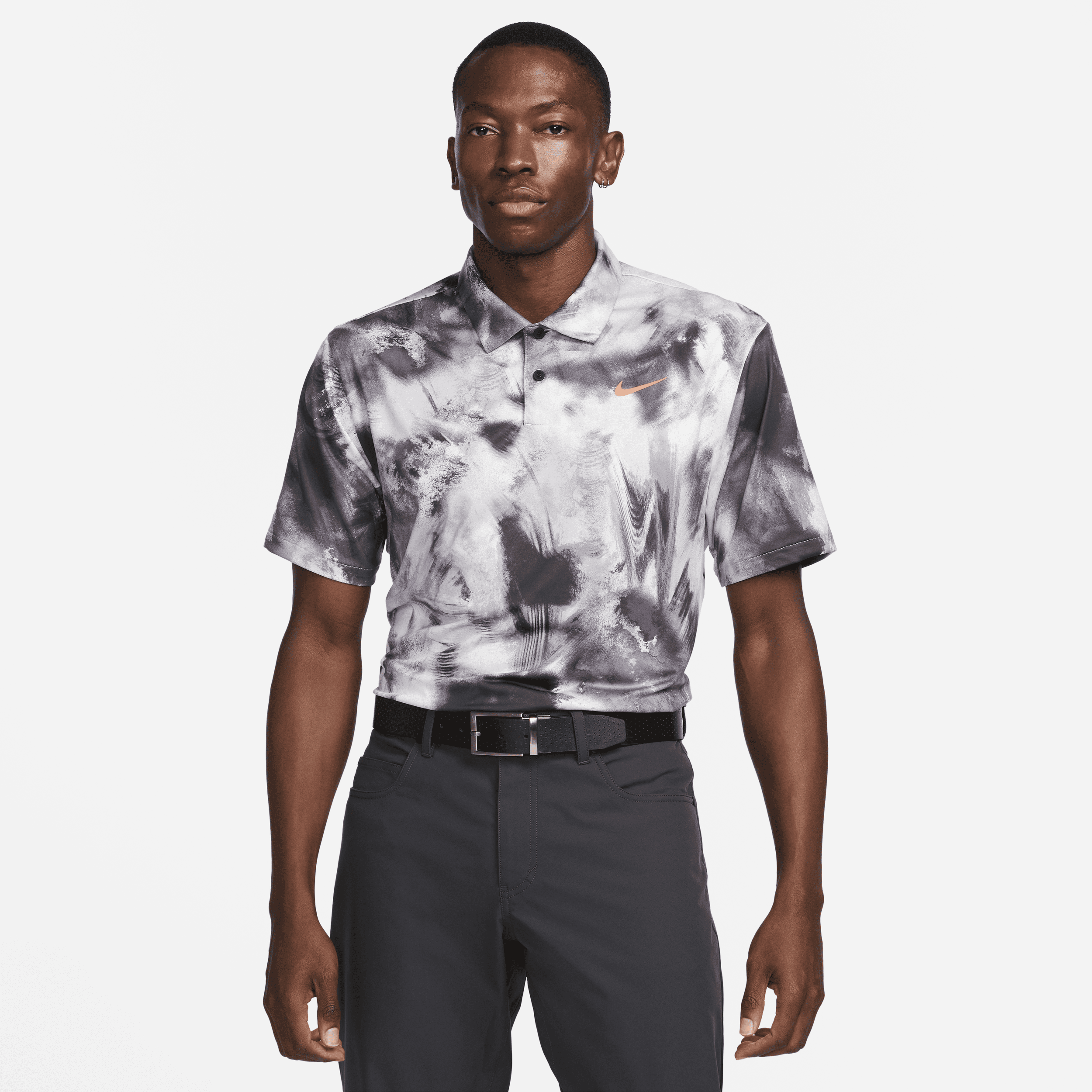 Nike Tour Dri-FIT-golfpolotrøje til mænd - sort