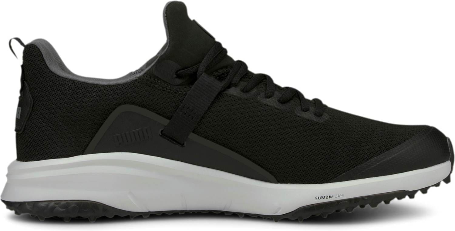 Puma Fusion Evo Drenge Golfsko Uden Spikes - Puma Black/Puma Black -39 Normal