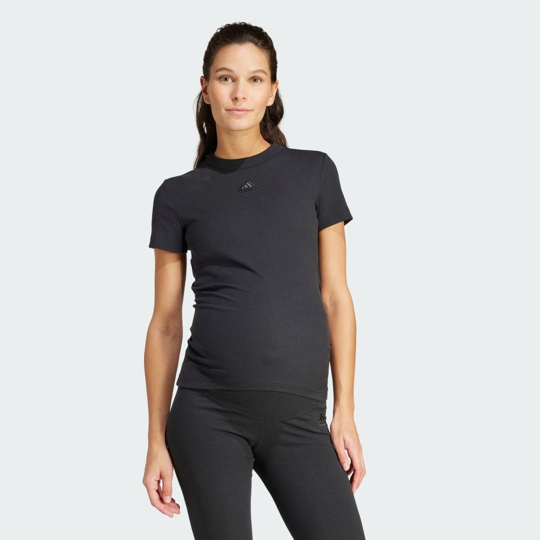 Ribbed Fitted ventetøj T-shirt