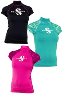 Scubapro rashguard kvinde kort UPF-50