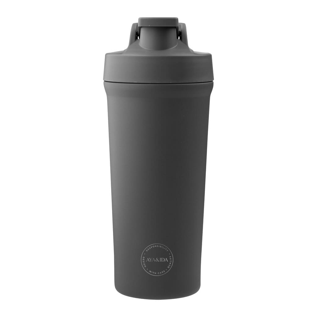 Shaker Bottle i rustfrit stål - 750 ml. - Dark Grey