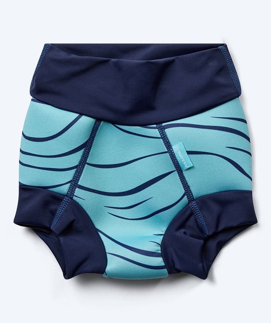 Watery blebadebukser til børn - Neoprene Swim Nappy - Turquoise