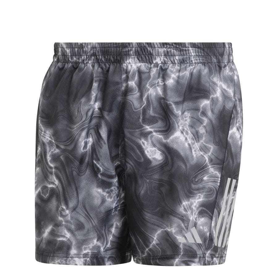 adidas Løbeshorts Own The Run AOP - Sort/Hvid/Grå